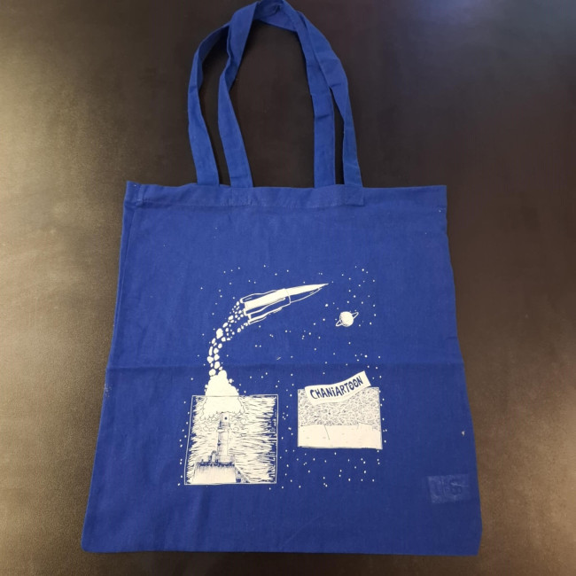 Tote bag CHANIARTOON - Μπλε